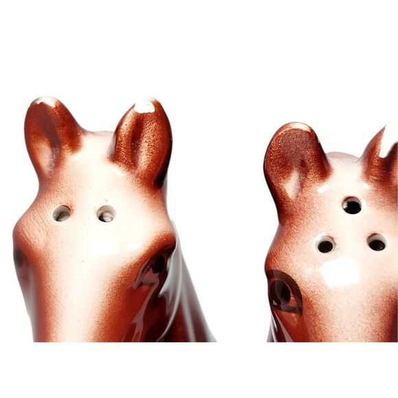 Vintage Ceramic Horse Head Salt And Pepper Shakers 1991 S.S.D AS IS - Picture 4 of 6